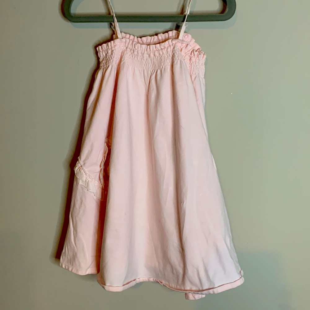 French boutique dress in baby pink- size 24 mo